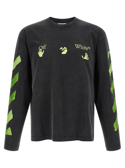 Off-White Black Cotton T-Shirt
