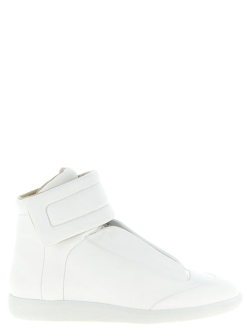 Maison Margiela White Calfskin High Top Sneakers