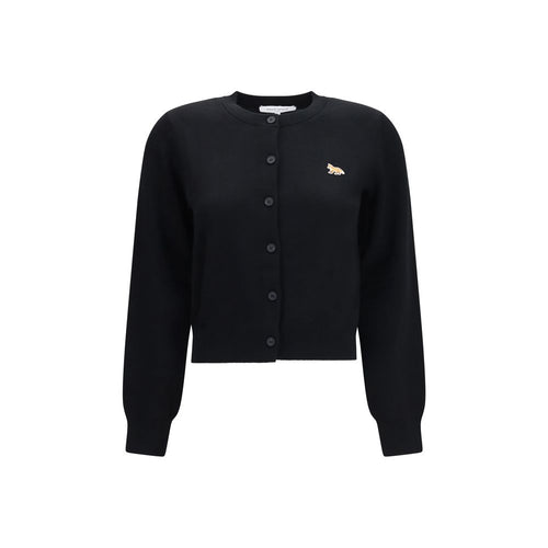 Maison Kitsuné Black Cotton Cardigan