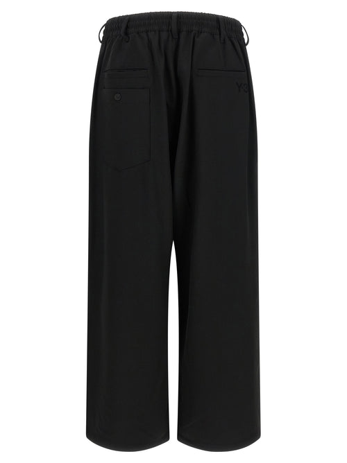 Y-3 Black Wool Casual Pants