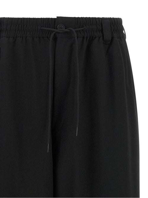 Y-3 Black Wool Casual Pants