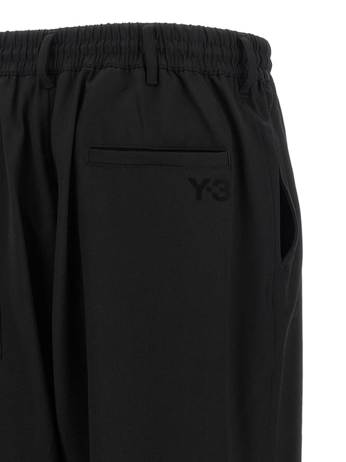 Y-3 Black Wool Casual Pants