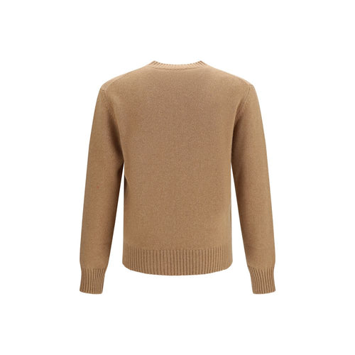 Ami Paris Brown Cashmere Sweatshirt