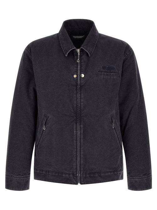 Undercover Blue Cotton Full-Length Jacket