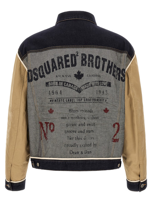Dsquared² Beige Cotton Denim Jacket