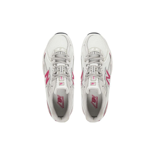 New Balance White Synthetic Athletic Sneakers