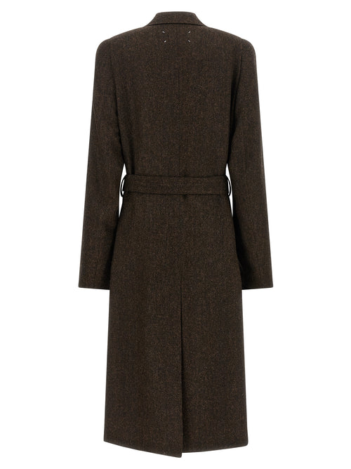 Maison Margiela Brown Wool Coat
