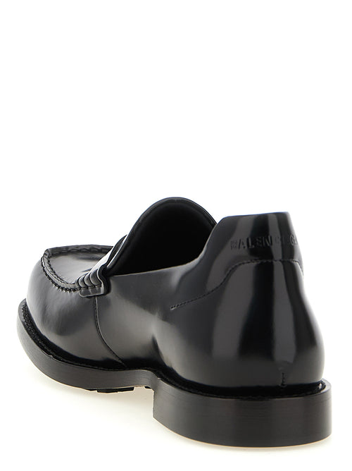 Balenciaga Black Calfskin Slip-On Loafers