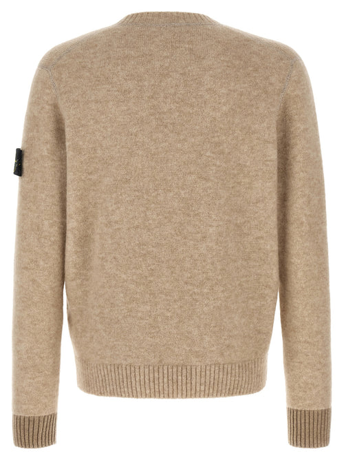 Stone Island Beige Wool Cardigan