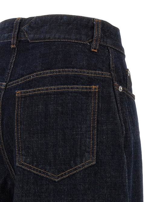 Jacquemus Blue Cotton High-Waisted Jean