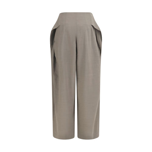 Jacquemus Gray Wool Oves Aries Flared Pants
