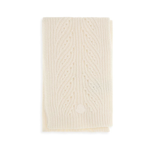 Moncler Beige Wool Oves Aries Scarf