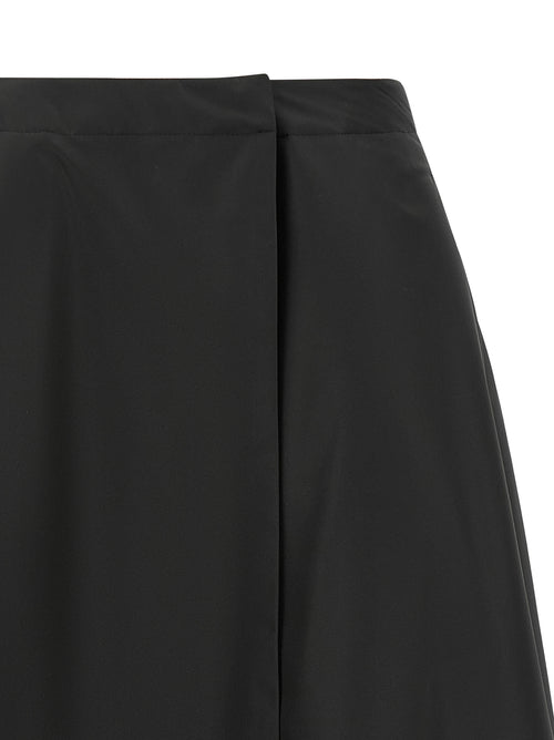 Moncler Black Polyester Midi Skirt