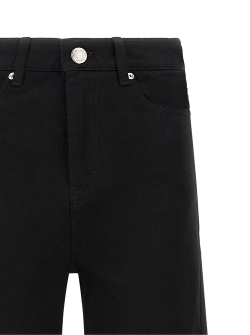 Ami Paris Black Cotton Flared Jeans