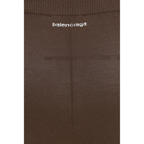 Balenciaga Brown Viscose Leggings