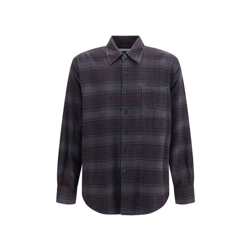Our Legacy Gray Cotton Pattern Shirt