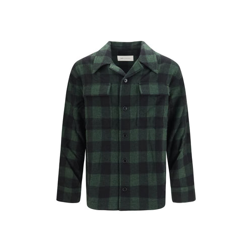 Ami Paris Bicolor Wool Oves Aries Full-Length Jacket