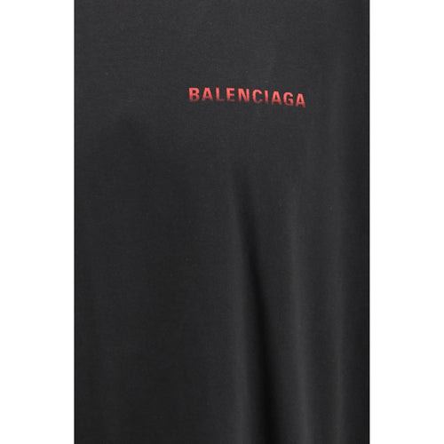Balenciaga Black Cotton T-Shirt