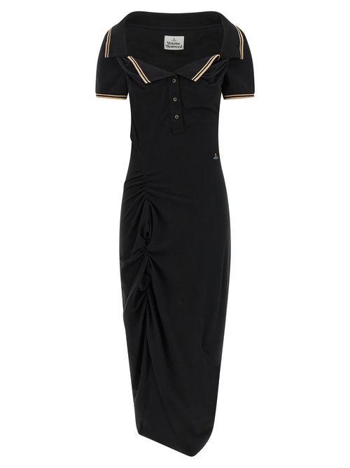 Vivienne Westwood Black Cotton Midi Dress