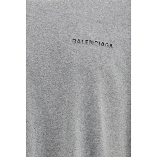 Balenciaga Gray Cotton T-Shirt