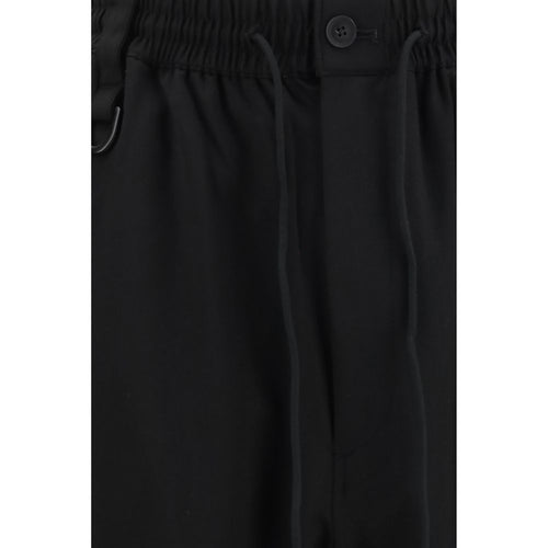Y-3 Black Wool Oves Aries Casual Pants
