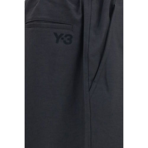 Y-3 Black Polyester Joggers (Workout Pants)