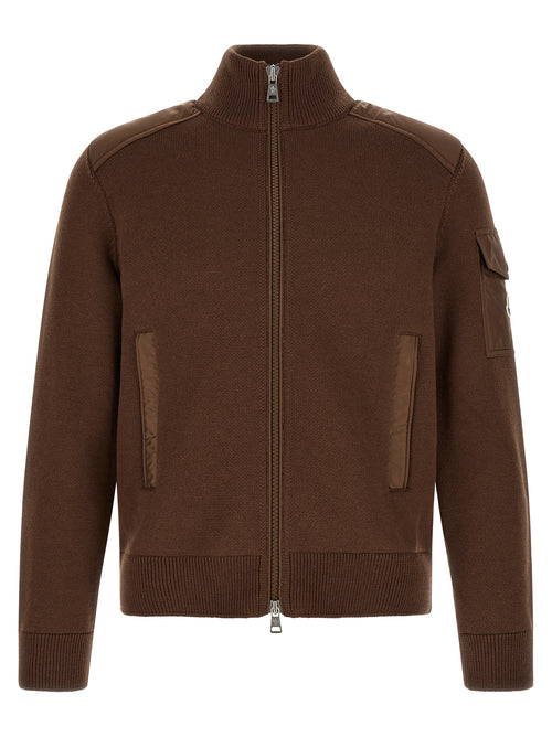 Moncler Brown Polyamide Cardigan