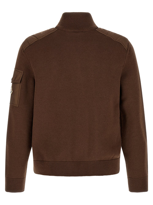 Moncler Brown Polyamide Cardigan