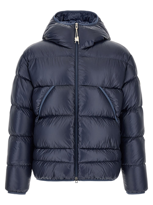 Moncler Blue Polyamide Full-Length Jacket