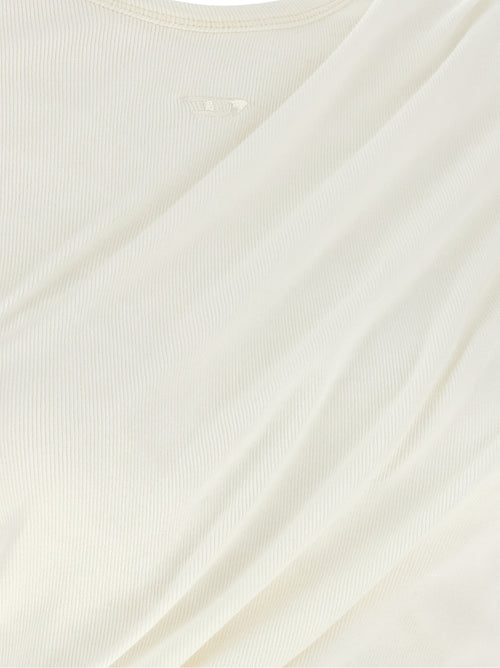 Diesel White Cotton Long Sleeve T-Shirt