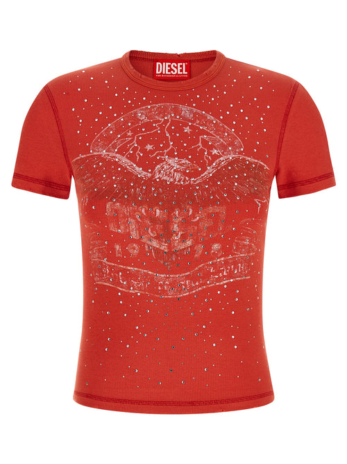 Diesel Red Cotton T-Shirt
