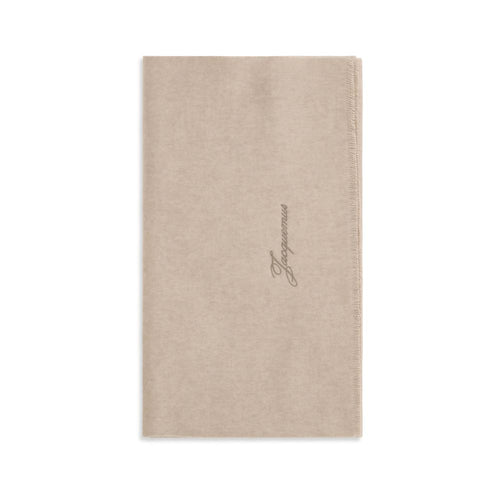 Jacquemus Beige Wool Oves Aries Scarf