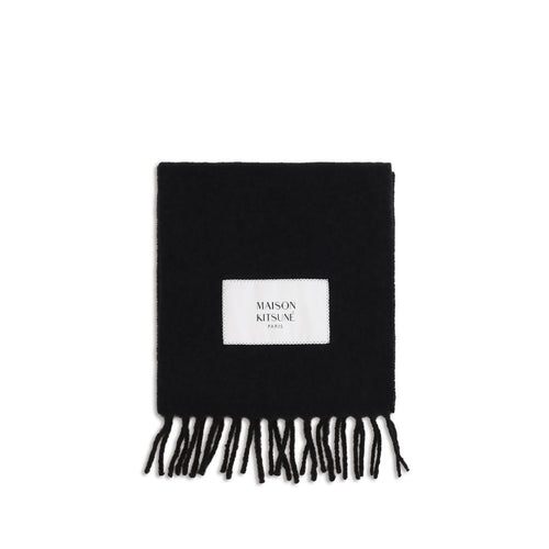 Maison Kitsuné Black Polyamide Scarf