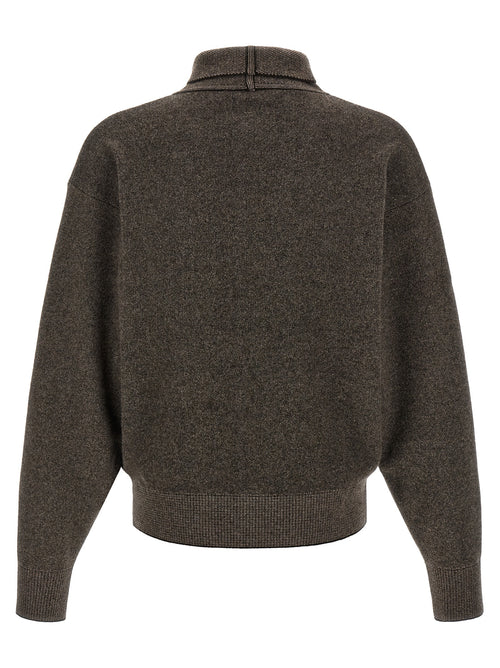 Jacquemus Brown Merino Wool Cardigan