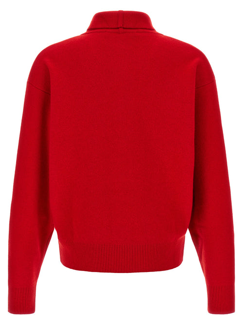 Jacquemus Red Merino Wool Cardigan