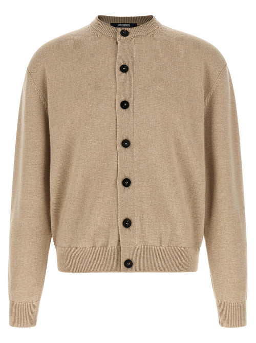 Jacquemus Beige Merino Wool Cardigan