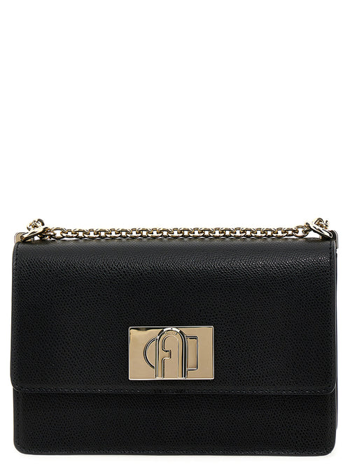 Furla Black Leather Crossbody Bag
