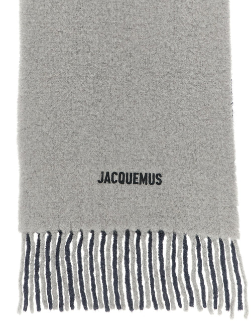 Jacquemus Gray Wool Scarf
