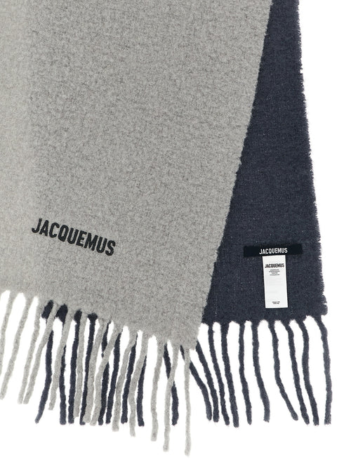 Jacquemus Gray Wool Scarf