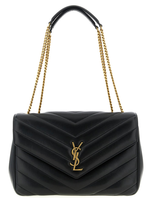 Saint Laurent Black Lamb Leather Shoulder Bag
