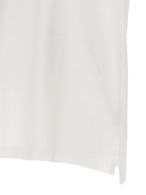 Burberry White Cotton Polo Shirt