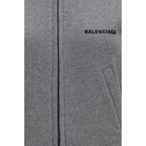 Balenciaga Gray Cotton Sweatshirt