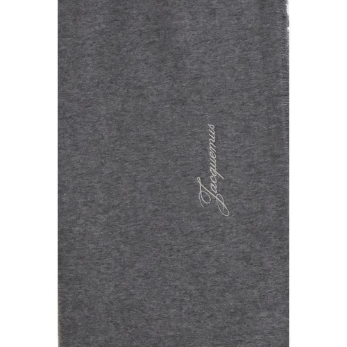 Jacquemus Gray Wool Oves Aries Scarf