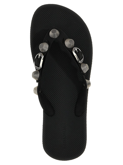 Balenciaga Black Rubber Slides