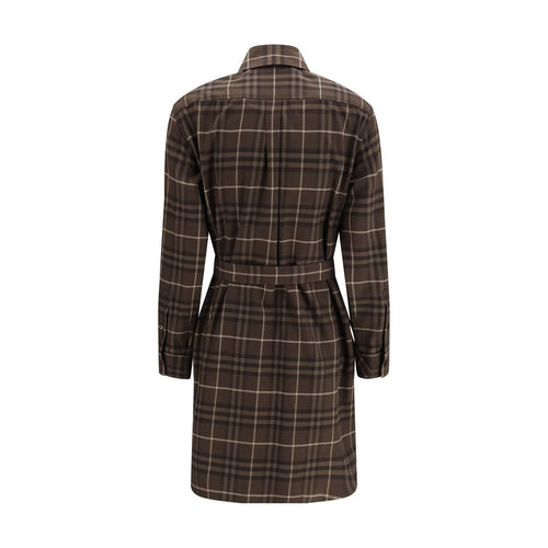 Burberry Brown Cotton Casual Dress