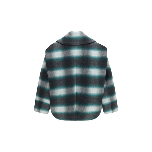 Balenciaga Bicolor Wool Oves Aries Full-Length Jacket