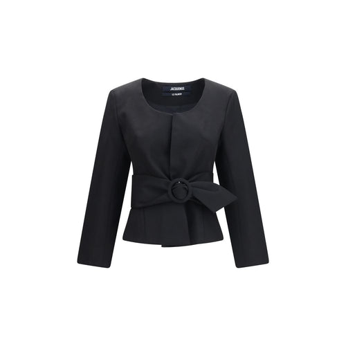 Jacquemus Black Wool Oves Aries Full-Length Jacket