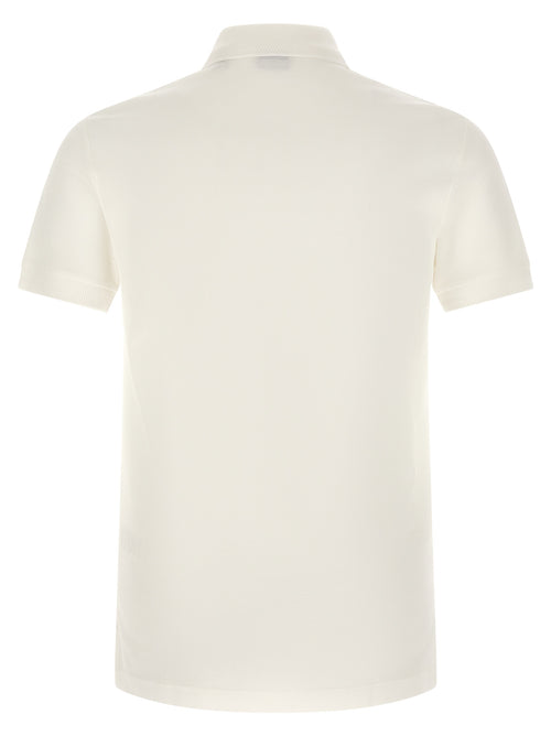 Burberry White Cotton Polo Shirt