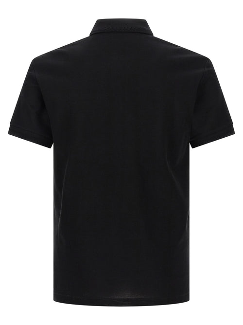 Burberry Black Cotton Polo Shirt