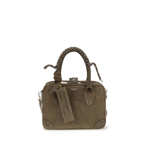 Golden Goose Brown Calf Leather Bos Taurus Handbag